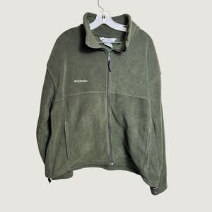 Columbia Gorpcore Olive Green Steens Mountain Full Zip Fleece‎ Jacket Men's XL